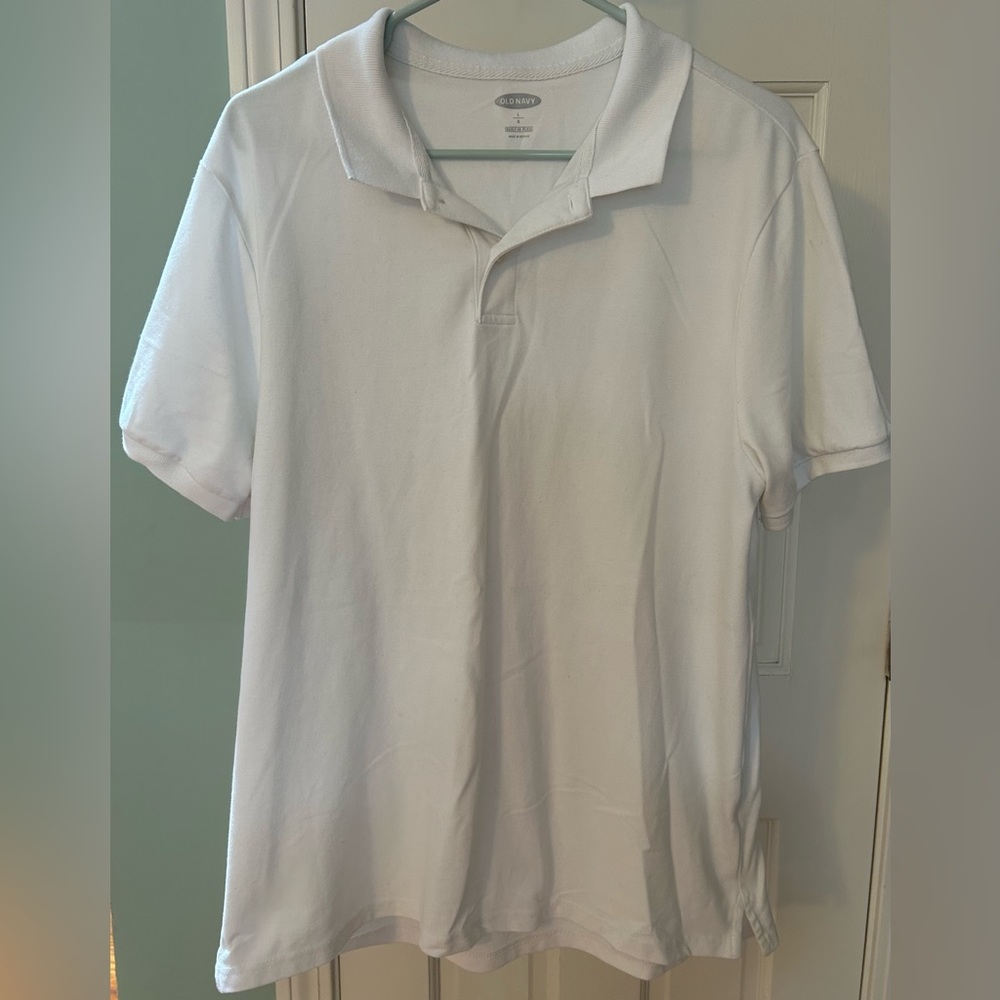Men’s White Old Navy Large Polo